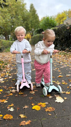 Liefjes & Co Kinderstep – 3-wielen Step - Met Lichtgevende Wielen – 2-6 jaar – Pastelroze