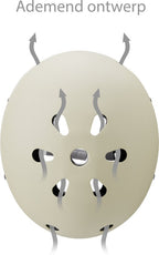 Liefjes & Co – Fietshelm Kind - Kinderhelm - Vanille Beige Maat S (48–56 cm) – Verstelbaar – Ventilerend – Met Kinbescherming