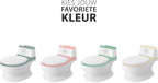 Liefjes & Co Plaspotje - Wc-trainer - Kinder toilet met doorspoel geluid Pastelblauw