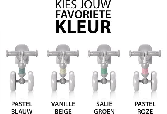 Liefjes & Co Loopfiets / Driewieler vanaf 1 Jaar Pastelroze