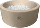 Liefjes & Co Teddy Beige Ballenbak Rond met 200 BPA-vrije Ballen – Baby & Kinder Ballenbad – Zacht Foam – Speelgoed