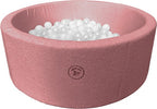 Liefjes & Co Teddy Pink Ballenbak Rond met 200 BPA-vrije Ballen – Baby & Kinder Ballenbad – Zacht Foam – Speelgoed