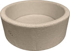 Liefjes & Co Teddy Beige Ballenbak Rond met 200 BPA-vrije Ballen – Baby & Kinder Ballenbad – Zacht Foam – Speelgoed