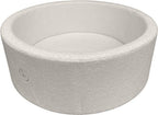 Liefjes & Co Teddy Wit Ballenbak Rond met 200 BPA-vrije Ballen – Baby & Kinder Ballenbad – Zacht Foam – Speelgoed