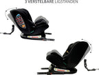 Liefjes & Co Growsafe Autostoel – i-Size 4-in-1 – 360° Draaibaar – ISOFIX & Top Tether – Groep 0/1/2/3 (40–150 cm)