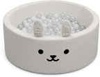 Liefjes & Co Fluffy Konijn Wit Ballenbak Met 200 Ballen – Baby & Kinder Ballenbad – Zacht Foam – Speelgoed