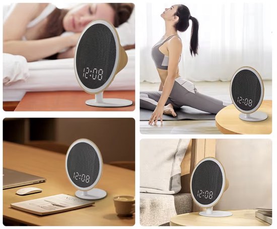 Liefjes & Co White Noise - Witte Ruis Apparaat - Klok - Slaaptrainer - Bluetooth Speaker