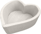 Liefjes & Co Fluffy Wit Hart Ballenbak Met 200 Ballen – Baby & Kinder Ballenbad – Zacht Foam – Speelgoed