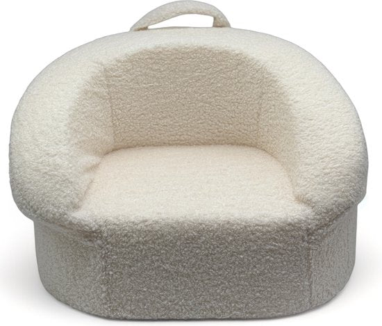 Liefjes & Co Teddy Fluffy Sofa - Kinderfauteuils - Kinderstoel - Kindersofa - Wit