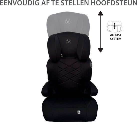 Liefjes & Co Moveup Autostoel – i-Size – Groep 2/3 (100–150 cm) Memory Foam - Afstelbare hoofdsteun - Booster