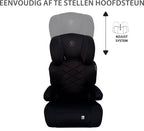 Liefjes & Co Moveup Autostoel – i-Size – Groep 2/3 (100–150 cm) Memory Foam - Afstelbare hoofdsteun - Booster