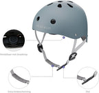 Liefjes & Co – Fietshelm Kind - Kinderhelm – Pastelblauw Maat S (48–56 cm) – Verstelbaar – Ventilerend – Met Kinbescherming