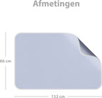 Liefjes & Co - Matrasbeschermer - Wasbare Onderleggers - Anti Slip - Bedbeschermer - Matrasonderlegger - Blauw 132x86 CM