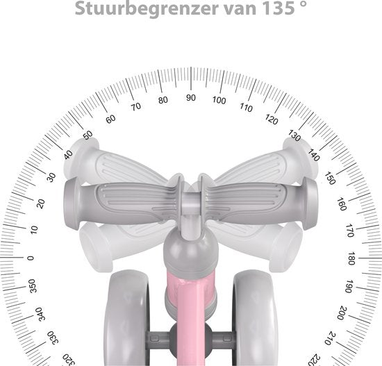 Liefjes & Co Loopfiets / Driewieler vanaf 1 Jaar Pastelroze