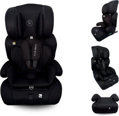 Liefjes & Co Varioseat Isofix Autostoel – i-Size – Groep 1/2/3 (76–150 cm) Memory Foam - Afstelbare hoofdsteun - Booster