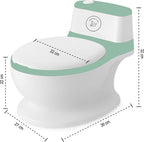 Liefjes & Co Plaspotje - Wc-trainer - Kinder toilet met doorspoel geluid Salliegroen