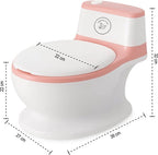 Liefjes & Co Plaspotje - Wc-trainer - Kinder toilet- Potje peuter met doorspoel geluid Pastelroze