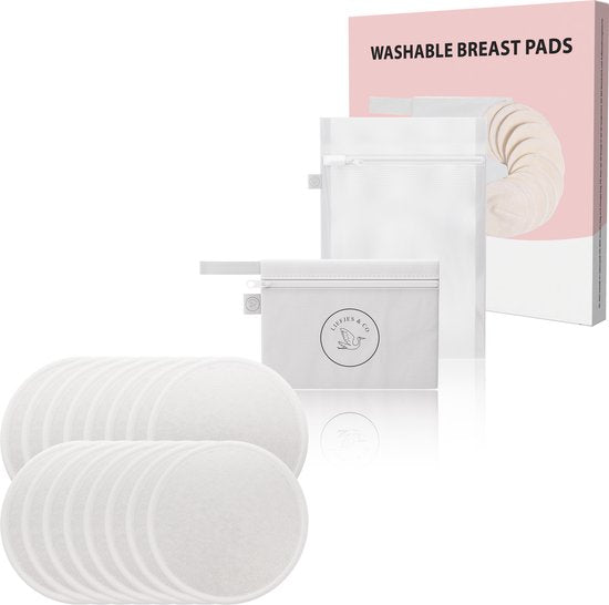 Liefjes & Co Wasbare Zoogcompressen – 16 stuks – Antislip & Herbruikbaar