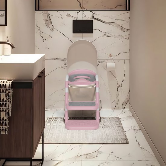 Liefjes & Co WC Verkleiner met Trapje - Potje Peuter - Toilettrainer Roze