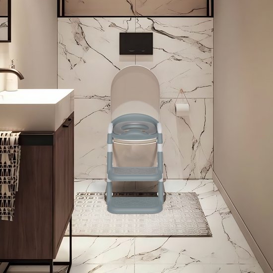 Liefjes & Co WC Verkleiner met Trapje - Potje Peuter - Toilettrainer Blauw
