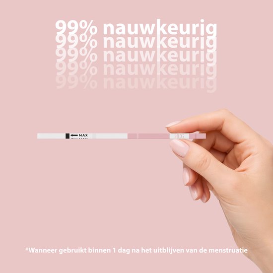 Liefjes & Co Zwangerschapstest Strips (10 stuks) – Extra Vroege Detectie – Zeer Betrouwbaar