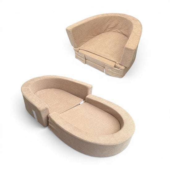 Liefjes & Co Campingbedje / Sofa Opklapbaar Beige