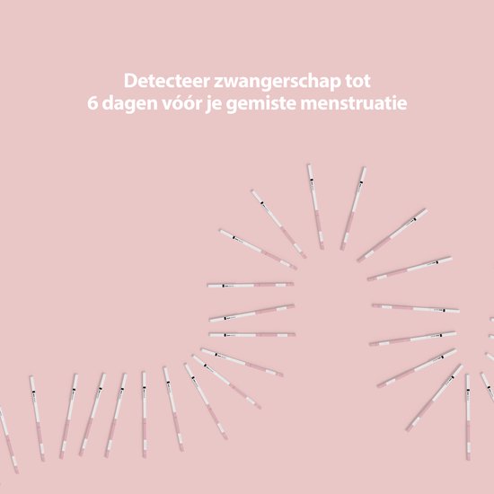Liefjes & Co Zwangerschapstest Strips (10 stuks) – Extra Vroege Detectie – Zeer Betrouwbaar