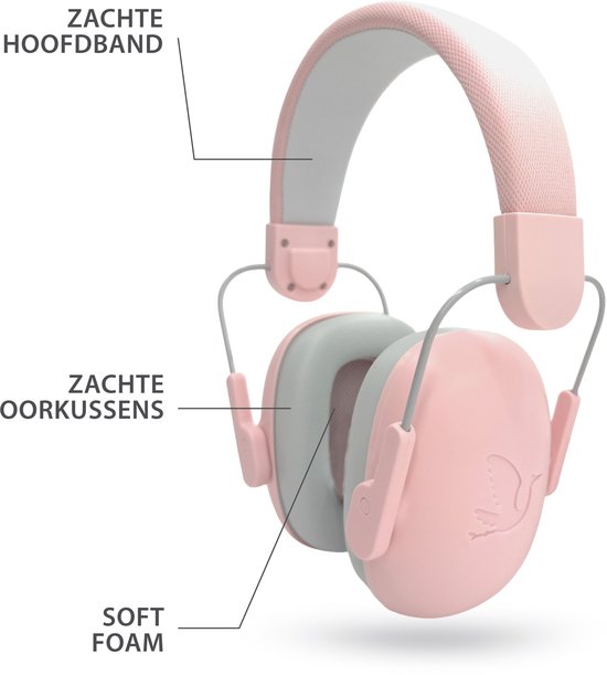 Liefjes & Co Hushy Gehoorbescherming Voor Kinderen en Peuters – Gehoorbeschermers - Oorbeschermers voor kinderen Roze