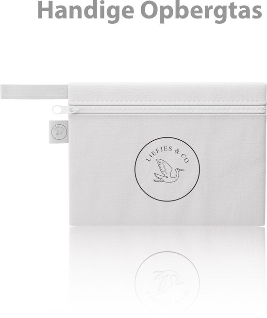 Liefjes & Co Wasbare Zoogcompressen – 16 stuks – Antislip & Herbruikbaar