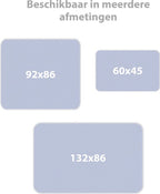 Liefjes & Co - Matrasbeschermer - Wasbare Onderleggers - Anti Slip - Bedbeschermer - Matrasonderlegger - Blauw 132x86 CM