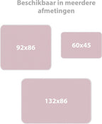 Liefjes & Co - Matrasbeschermer - Wasbare Onderleggers - Anti Slip - Bedbeschermer - Matrasonderlegger - Roze 132x86CM