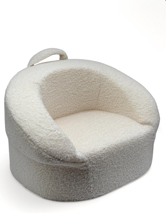 Liefjes & Co Teddy Fluffy Sofa - Kinderfauteuils - Kinderstoel - Kindersofa - Wit