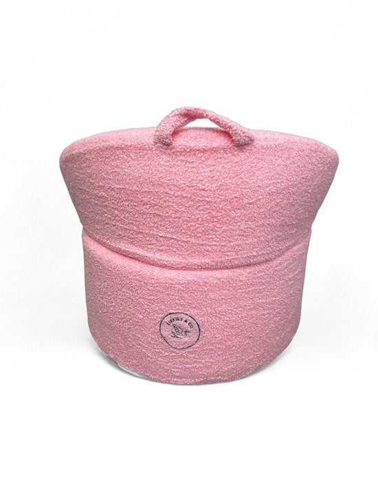 Liefjes & Co Teddy XL Fluffy Sofa - Kinderfauteuils - Kinderstoel - Kindersofa - Roze