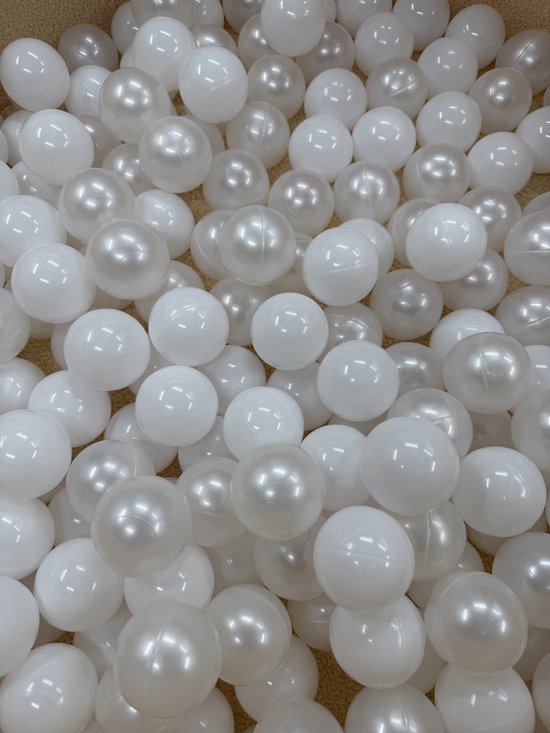 Liefjes & Co Fluffy Beige Hart Ballenbak Met 200 Ballen – Baby & Kinder Ballenbad – Zacht Foam – Speelgoed