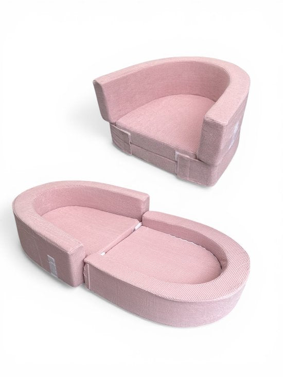 Liefjes & Co Campingbedje / Sofa Opklapbaar Roze