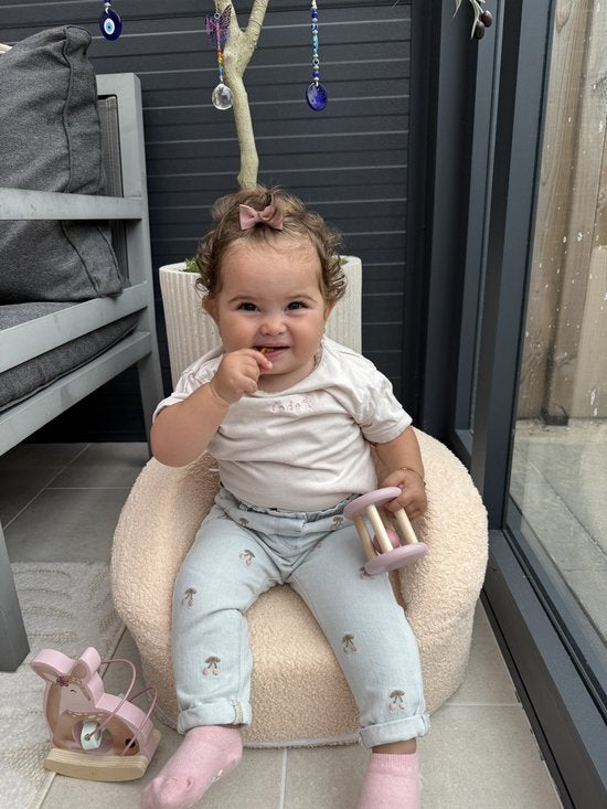 Liefjes & Co Teddy Fluffy Sofa - Kinderfauteuils - Kinderstoel - Kindersofa - Beige