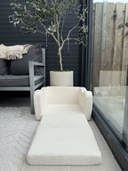 Liefjes & Co Teddy 2 in 1 Sofa - Kinderfauteuils - Kinderstoel - Kindersofa - Wit