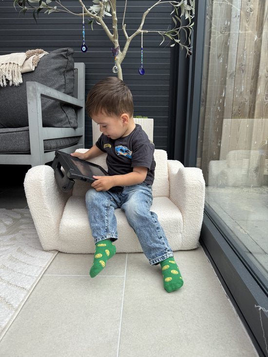 Liefjes & Co Teddy 2 in 1 Sofa - Kinderfauteuils - Kinderstoel - Kindersofa - Wit