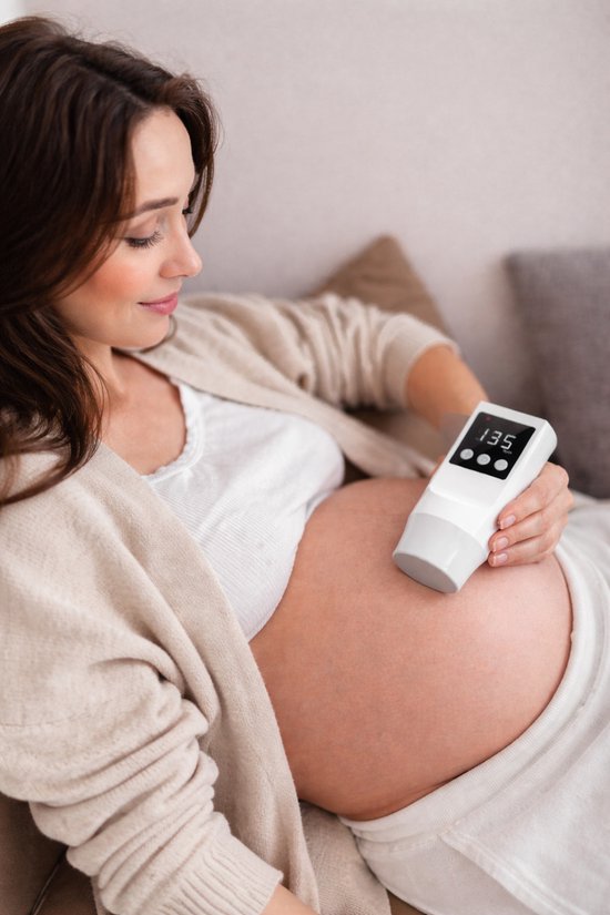 Liefjes & Co Baby Oplaadbare Doppler – Baby Hartje Monitor – Inclusief Gel Voor Zwangerschap & Babyshower