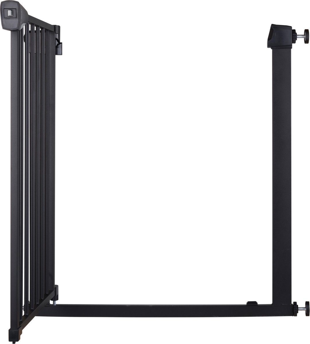 Liefjes & Co Childlock Stair Gate Without Drilling - 75 to 95 cm - Safety Gates - Child Gate - Clamp Mounting - Black - With Double Lock