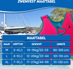 Liefjes & Co Baby -Zwemvest - Drijfvest kind - Roze - Maat XL - Zwemvest 7/8/9 Jaar Drijfpak - Drijfhulpmiddel - UPF50+ Zonbescherming