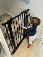 Liefjes & Co Traphekje Zonder Boren - 83 t/m 90cm - Veiligheidshekjes - Kinderhekje - Klembevestiging - Zwart