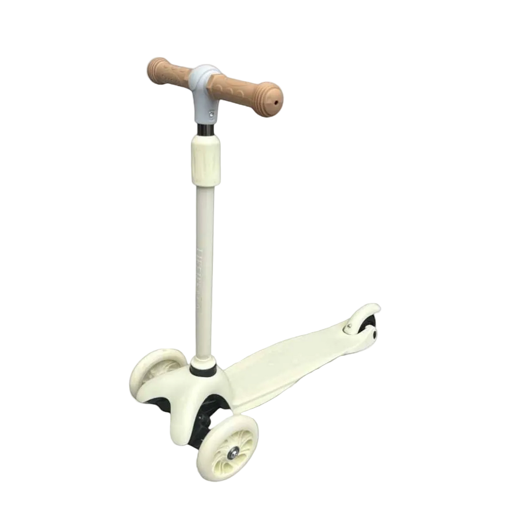 Liefjes & Co Children's Scooter - 3-Wheel Scooter - With Light-Up Wheels - 2-6 Years - Vanilla Beige