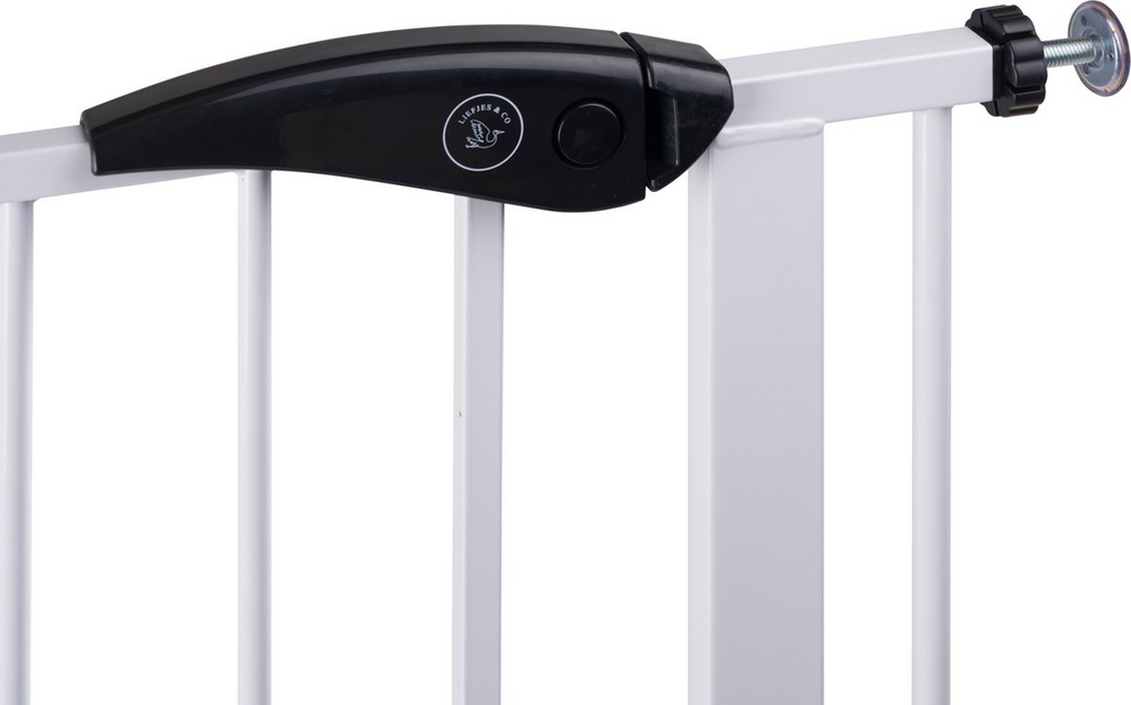 Liefjes & Co Stair Gate Without Drilling - 90 to 95 cm - Safety Gates - Child Gate - Clamp Mounting - White