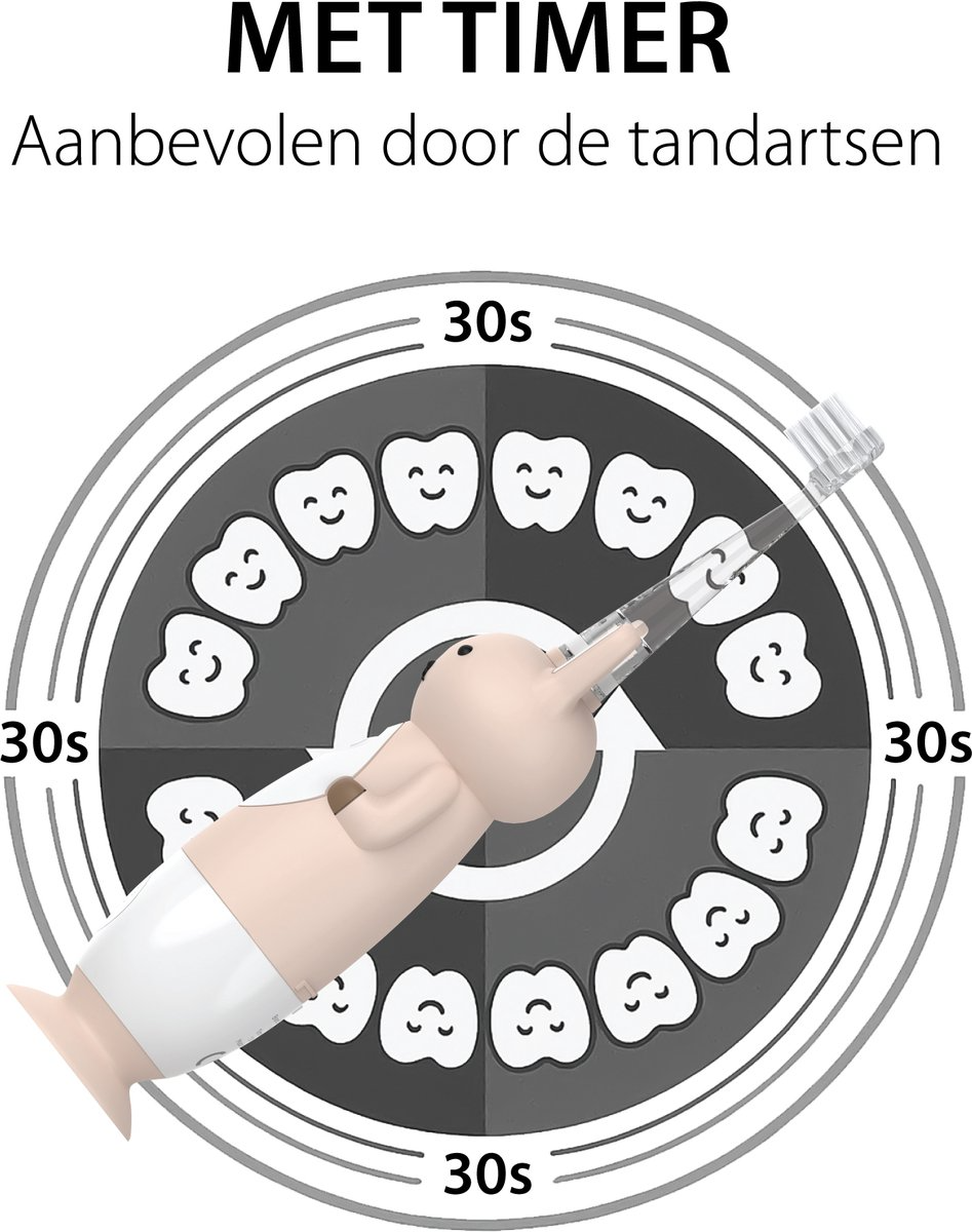 Liefjes & Co Trimmy – Sonic Electric Toothbrush Child & Baby 0-4 Years – With Timer