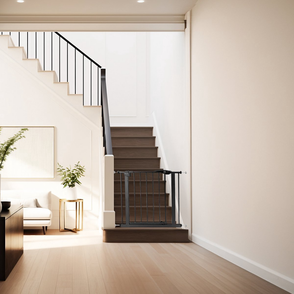 Liefjes & Co Traphekje Zonder Boren - 83 t/m 90cm - Veiligheidshekjes - Kinderhekje - Klembevestiging - Zwart