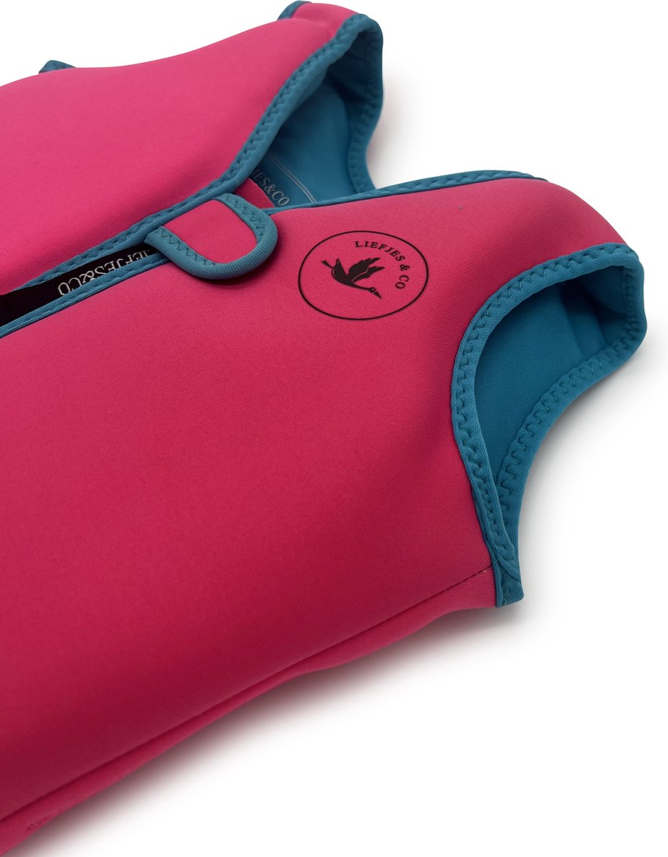 Liefjes & Co Baby -Zwemvest - Drijfvest kind - Roze - Maat XL - Zwemvest 7/8/9 Jaar Drijfpak - Drijfhulpmiddel - UPF50+ Zonbescherming