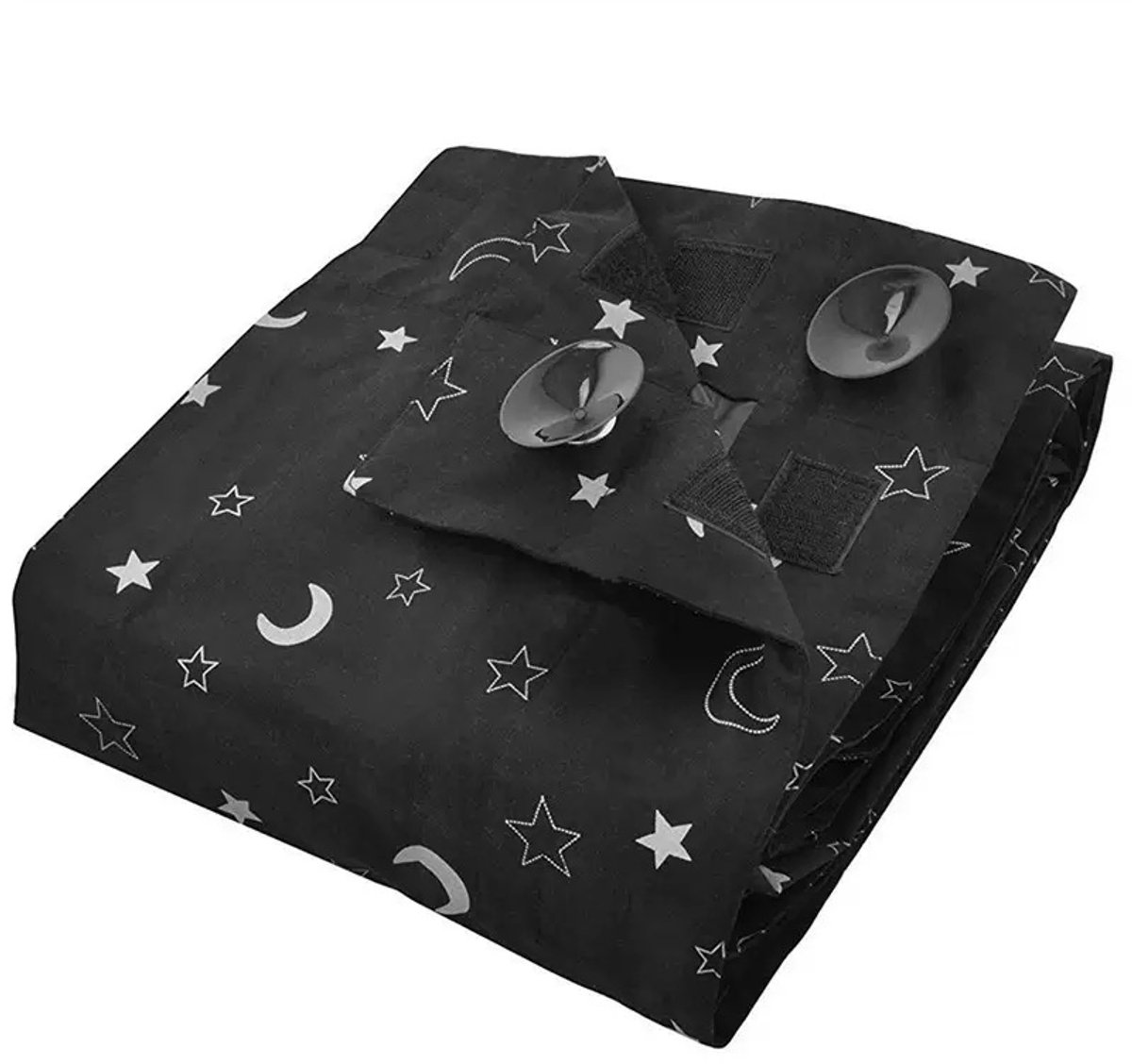 Liefjes & Co Portable Blackout Star Curtain – Blackout Curtain with Suction Cups – Suitable for Windows up to 130x200 cm