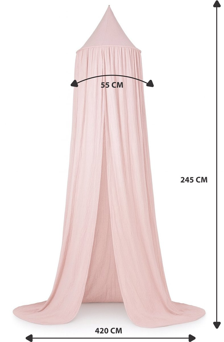 Liefjes & Co Klamboe Pink Beige – 270 cm – Baby Hemeltje
