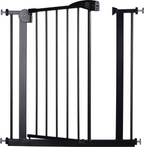 Liefjes & Co Stair Gate Without Drilling - 90 to 95 cm - Safety Gates - Child Gate - Clamp Mounting - Black